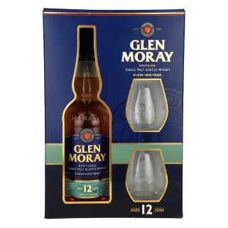 zdjęcie produktu GLEN MORAY 12Y 40% 0,7L GLASS PACK