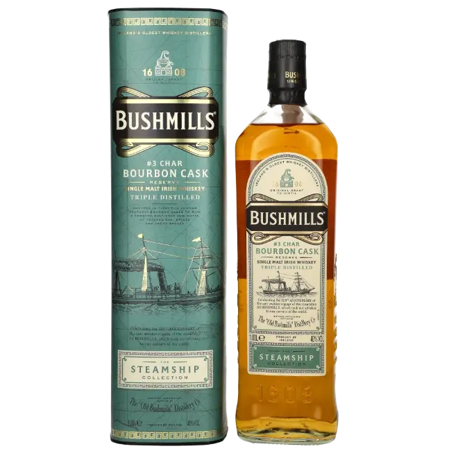 zdjęcie produktu BUSHMILLS STEAMSHIP BOURBON CASK 40% 1L 0