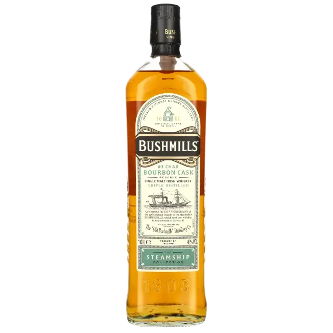 zdjęcie produktu BUSHMILLS STEAMSHIP BOURBON CASK 40% 1L 1