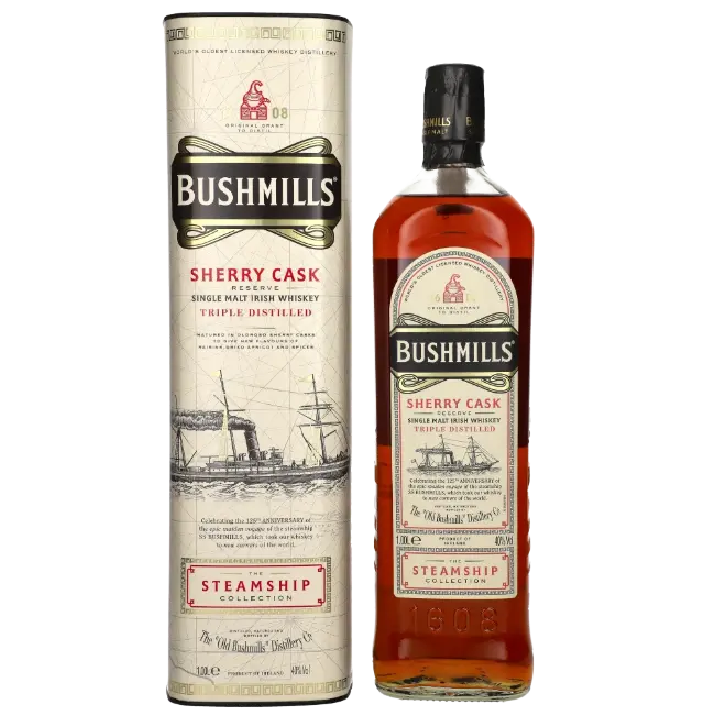 zdjęcie produktu BUSHMILLS STEAMSHIP SHERRY CASK 40% 1L 0