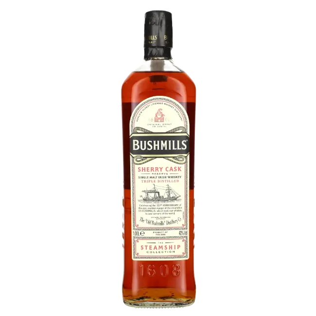 zdjęcie produktu BUSHMILLS STEAMSHIP SHERRY CASK 40% 1L 1