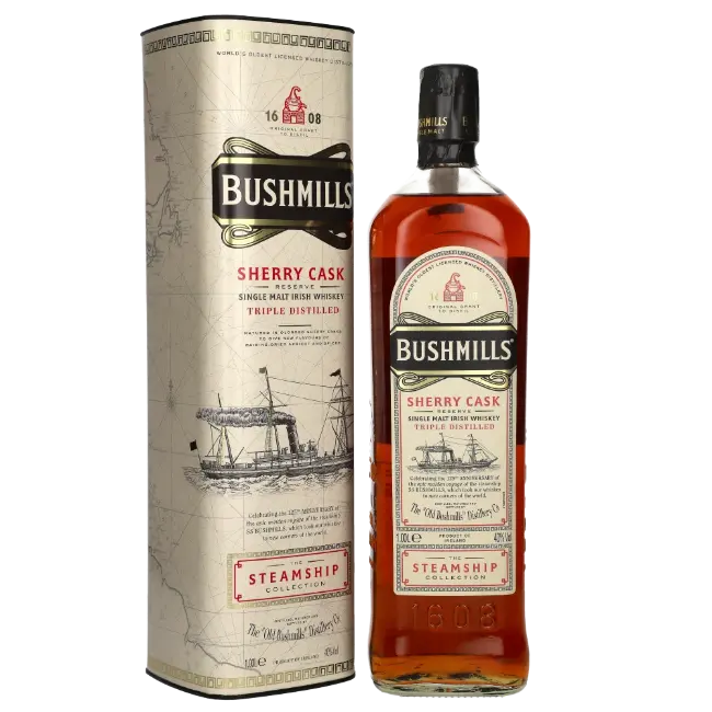zdjęcie produktu BUSHMILLS STEAMSHIP SHERRY CASK 40% 1L 3