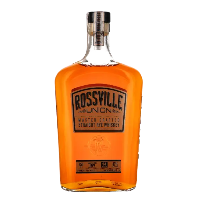 zdjęcie produktu ROSSVILLE UNION MASTER CRAFTED STRAIGHT RYE WHISKEY 47% 0,75L 0