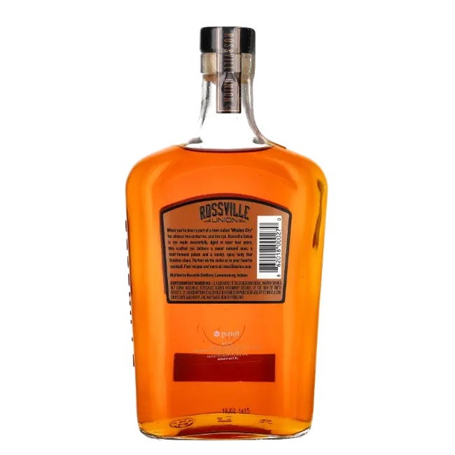 zdjęcie produktu ROSSVILLE UNION MASTER CRAFTED STRAIGHT RYE WHISKEY 47% 0,75L 1