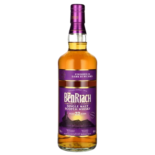 zdjęcie produktu BENRIACH 22 YO DARK RUM FINISH 46% 0,7L 1