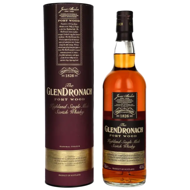 zdjęcie produktu GLENDRONACH PORT WOOD 46% 0,7L 0