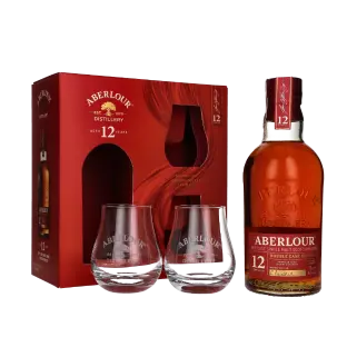 zdjęcie produktu ABERLOUR 12Y DOUBLE CASK 40% 0,7L + SZKLANKI
