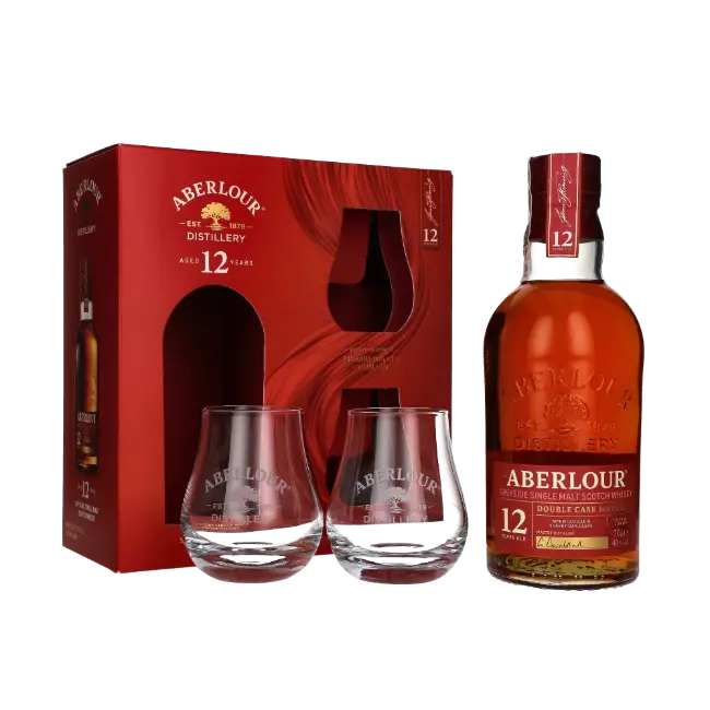 zdjęcie produktu ABERLOUR 12Y DOUBLE CASK 40% 0,7L + SZKLANKI 0