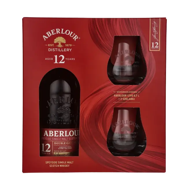 zdjęcie produktu ABERLOUR 12Y DOUBLE CASK 40% 0,7L + SZKLANKI 1