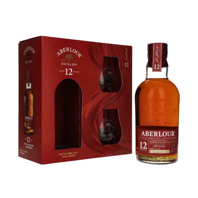 zdjęcie produktu ABERLOUR 12Y DOUBLE CASK 40% 0,7L + SZKLANKI 2