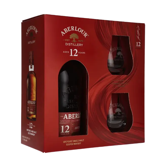 zdjęcie produktu ABERLOUR 12Y DOUBLE CASK 40% 0,7L + SZKLANKI 4