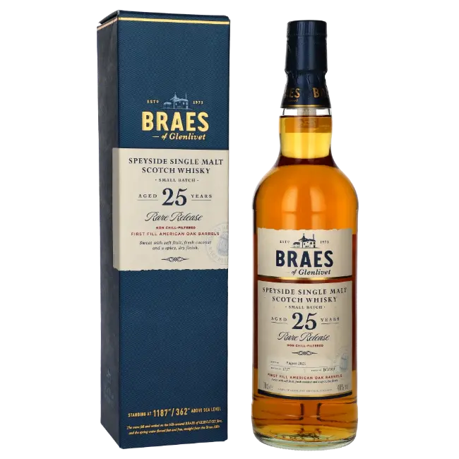 zdjęcie produktu BRAES OF GLENLIVET 25Y 48% 0,7L 0