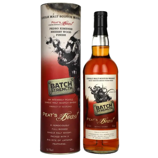 zdjęcie produktu PEAT'S BEAST CASK STRENGTH PX SHERRY 54,1% 0,7L 0