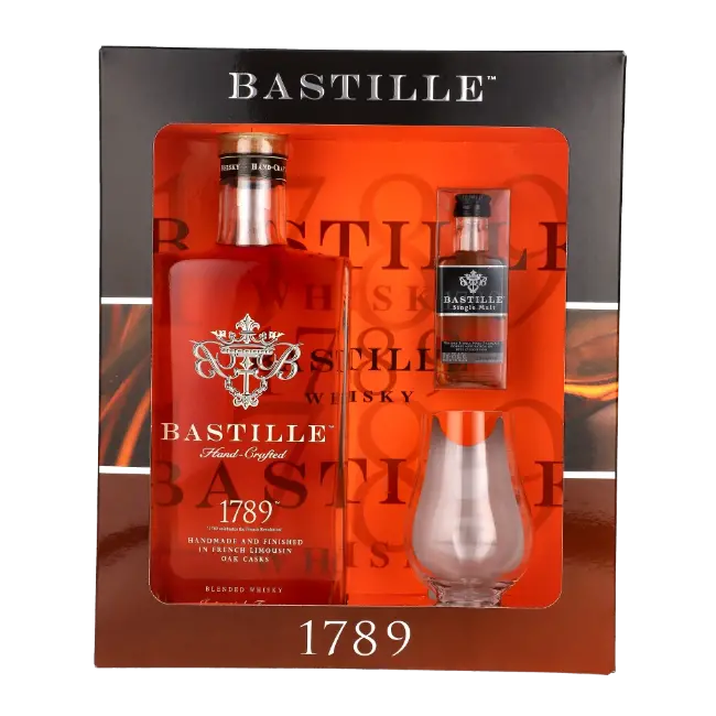 zdjęcie produktu BASTILLE 1789 HANDCRAFTED FRENCH 40% 0,7L + SZKLANKA + MINIATURKA 0