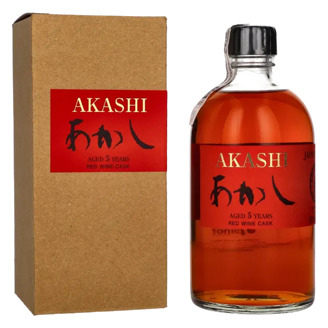 zdjęcie produktu AKASHI JAPANESE 5 Y  RED WINE 50% 0,5L 0