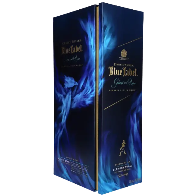 zdjęcie produktu JOHNNIE WALKER BLUE LABEL GHOST AND RARE GLENURY ROYAL 43,8% 0,7L 8