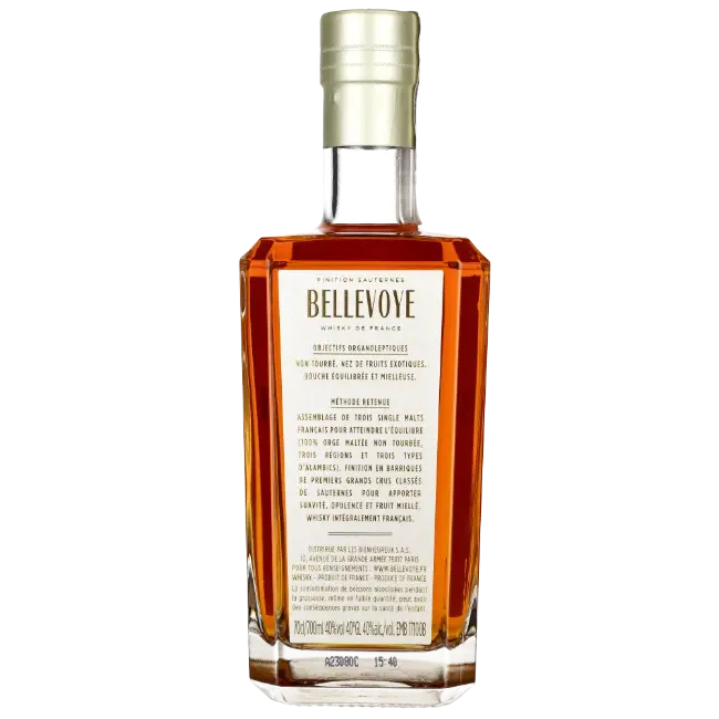 Bellevoye Whisky Finition Grand Cru France 700ml