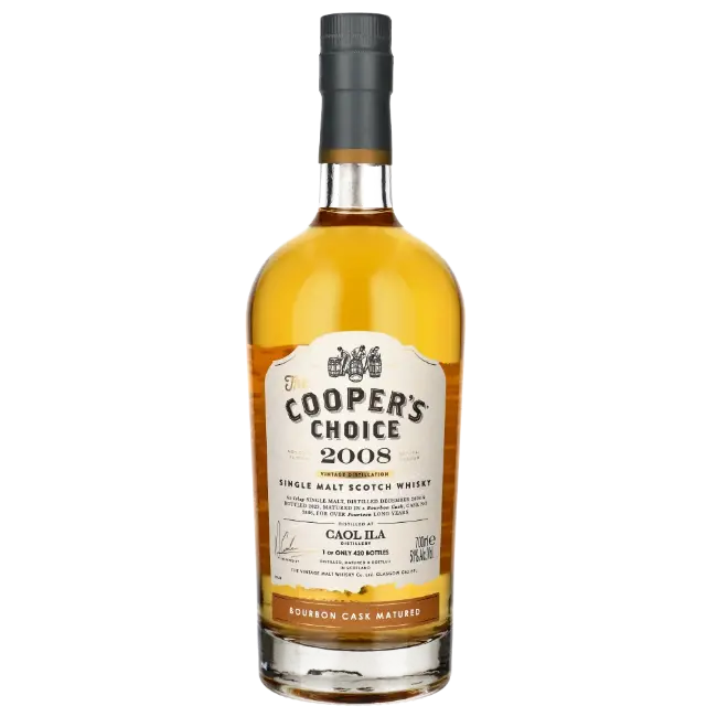 zdjęcie produktu COOPERS CHOICE CAOL ILA 2008 14 Y BOURBON CASK MATURED 51% 0,7L 1