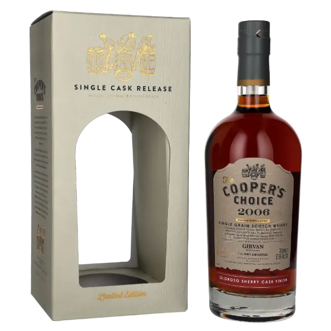 zdjęcie produktu COOPERS CHOICE GIRVAN 2006 16 Y OLOROSO SHERRY CASK FINISH 57,5% 0,7L 0