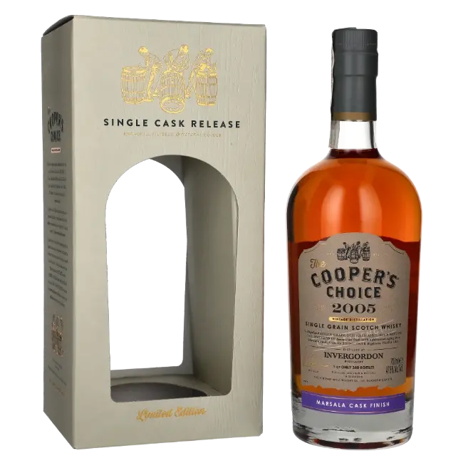 zdjęcie produktu COOPERS CHOICE INVERGORDON 2005 18 Y MARSALA CASK FINISH 47,8% 0,7L 0