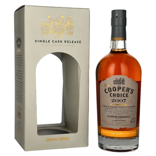 zdjęcie produktu COOPERS CHOICE CAMERONBRIDGE 2007 15 Y AMONTILLADO SHERRY CASK FINISH 56% 0,7L 0