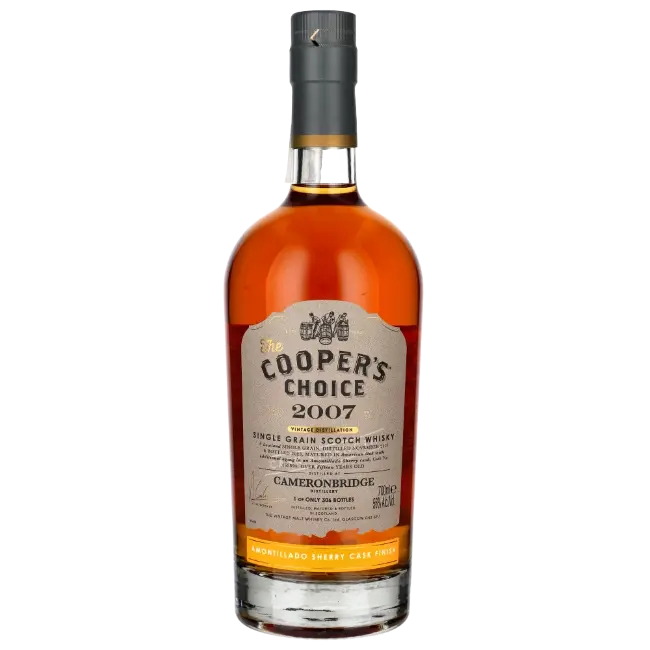 zdjęcie produktu COOPERS CHOICE CAMERONBRIDGE 2007 15 Y AMONTILLADO SHERRY CASK FINISH 56% 0,7L 1