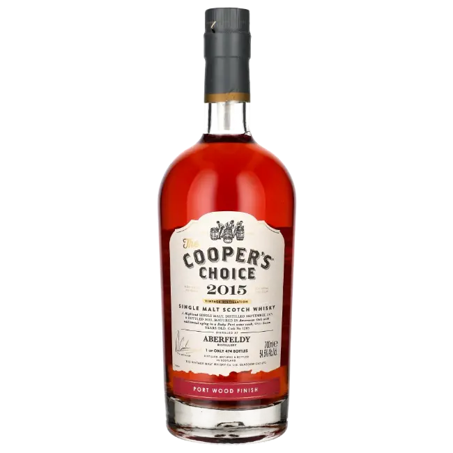 zdjęcie produktu COOPERS CHOICE ABERFELDY 2015 7 Y PORT WOOD FINISH 54,5% 0,7L 1