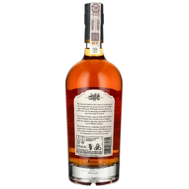 zdjęcie produktu COOPERS CHOICE DALMUNACH 2016 7 Y PEDRO XIMENEZ SHERRY CASK FINISH 58,5% 0,7L 2