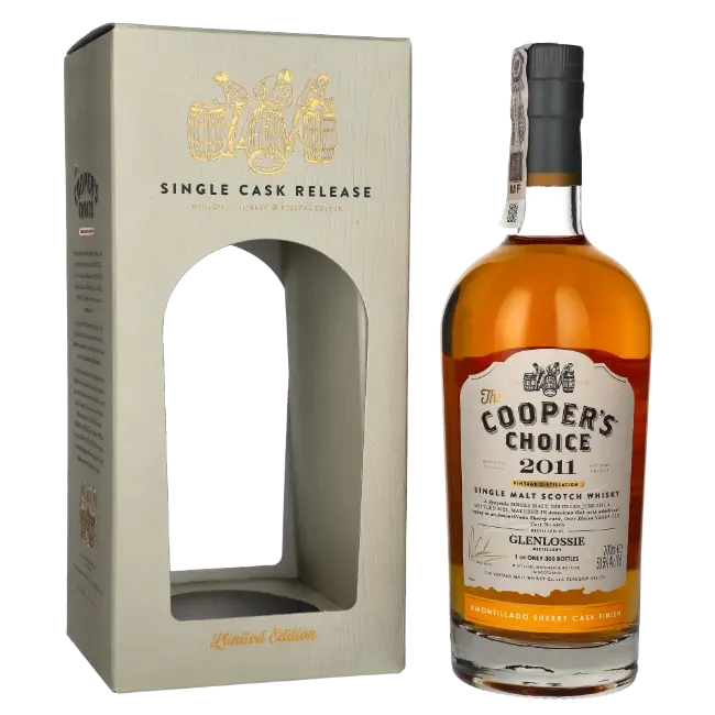 zdjęcie produktu COOPERS CHOICE GLENLOSSIE 2011 11 Y AMONTILLADO SHERRY CASK FINISH 53,5% 0,7L 0