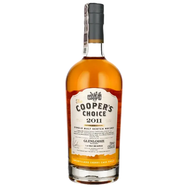 zdjęcie produktu COOPERS CHOICE GLENLOSSIE 2011 11 Y AMONTILLADO SHERRY CASK FINISH 53,5% 0,7L 1