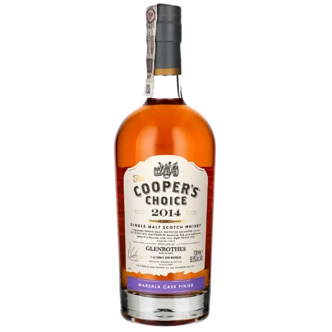 zdjęcie produktu COOPERS CHOICE GLENROTHES 2004 8 Y MARSALA CASK FINISH 59,5% 0,7L 1