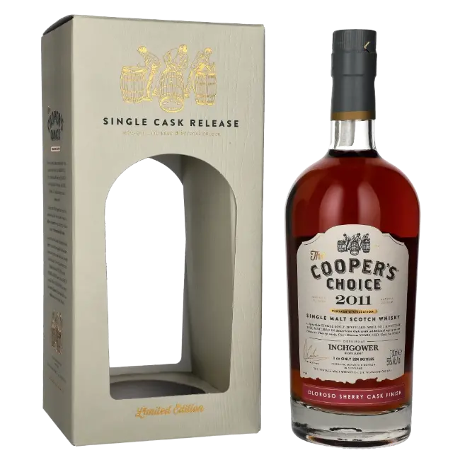 zdjęcie produktu COOPERS CHOICE INCHGOWER 2011 11 Y OLOROSO SHERRY CASK FINISH 55% 0,7L 0