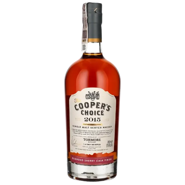 zdjęcie produktu COOPERS CHOICE TORMORE 2015 7 Y OLOROSO SHERRY CASK FINISH 57% 0,7L 1