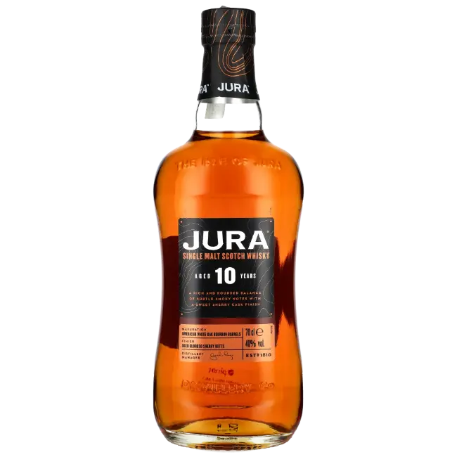 zdjęcie produktu ISLE OF JURA 10 Y 40% 0,7L + HIP FLASK (PIERSIÓWKA) 1