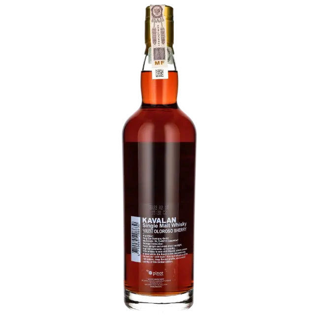 zdjęcie produktu KAVALAN SOLIST OLOROSO SHERRY SINGLE CASK STRENGTH 54% 0,7L 2