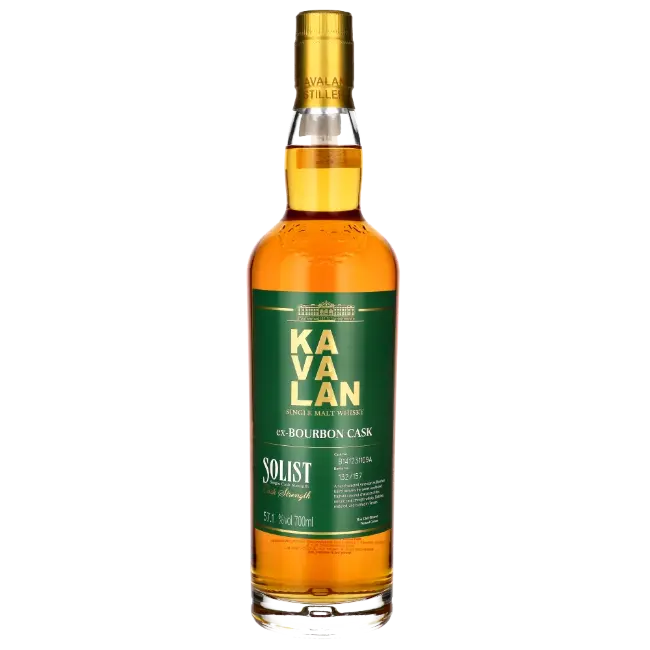 zdjęcie produktu KAVALAN SOLIST BOURBON SINGLE CASK STRENGTH 57,1% 0,7L 1