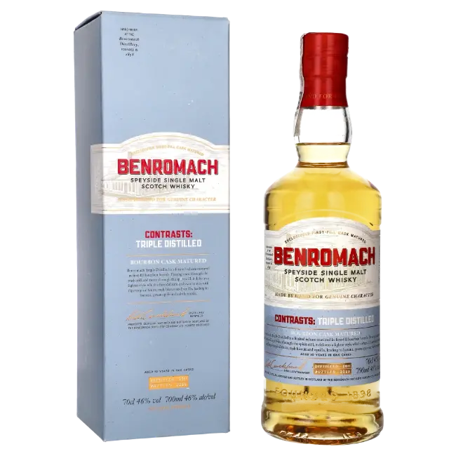 zdjęcie produktu BENROMACH TRIPLE DISTILLED 46% 0,7L 0