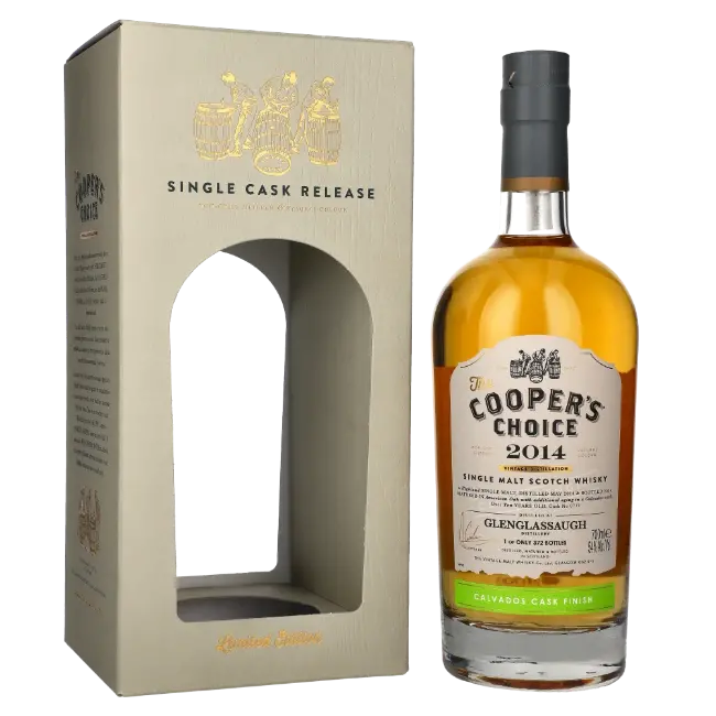 zdjęcie produktu COOPERS CHOICE GLENGLASSAUGH 10 Y 2014/2024 CALVADOS CASK FINISH  54% 0,7L 0