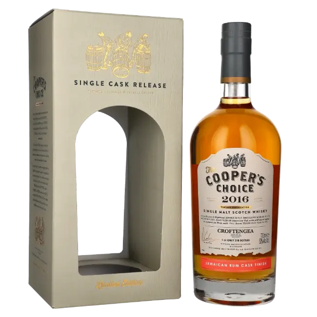 zdjęcie produktu COOPERS CHOICE CROFTENGEA 7 Y 2016/2024 JAMAICA RUM CASK FINISH 53% 0,7L 0