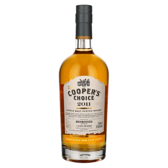 zdjęcie produktu COOPERS CHOICE BENRINNES 12 Y 2011/2024 MARTINIQUE RUM CASK FINISH 51,5% 0,7L 1