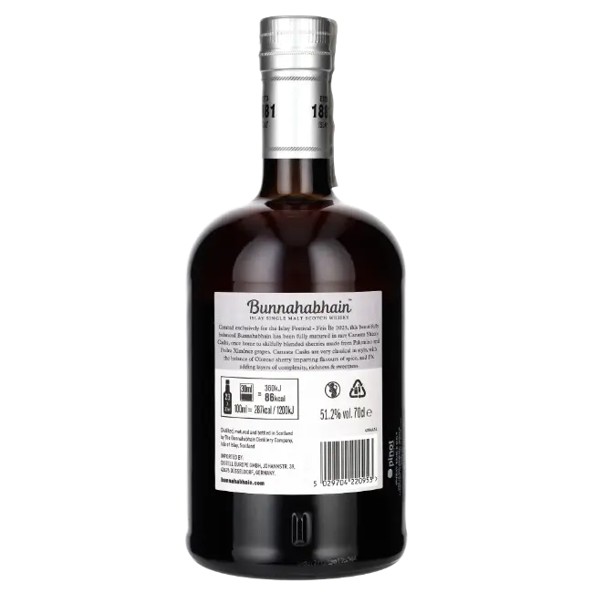 zdjęcie produktu BUNNAHABHAIN 51,2% FI CANASTA 0,7L 2