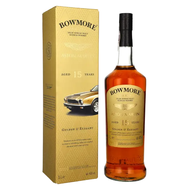 zdjęcie produktu BOWMORE 15Y GOLDEN AND ELEGANT ASTON MARTIN 43% 1L 0