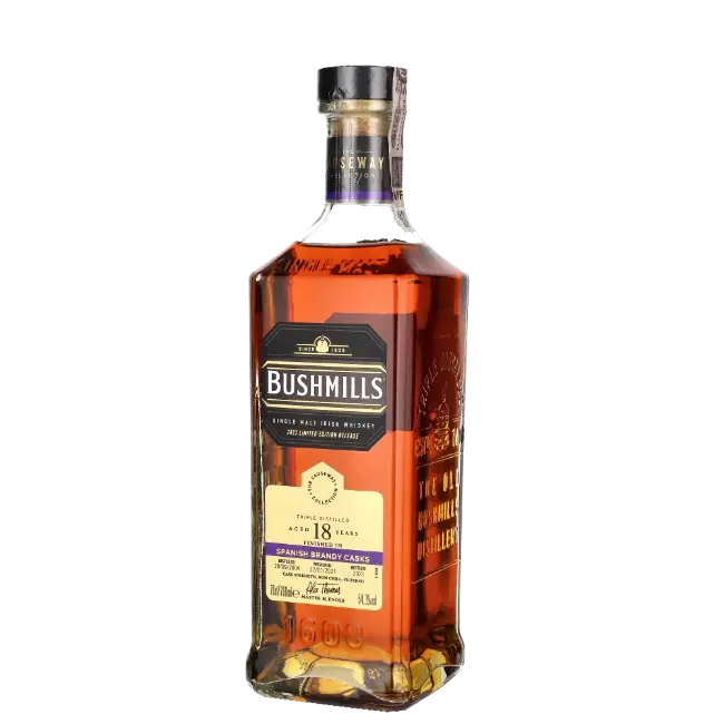 zdjęcie produktu BUSHMILLS 18 Y SPANISH BRANDY 54,3% 0,7L 3