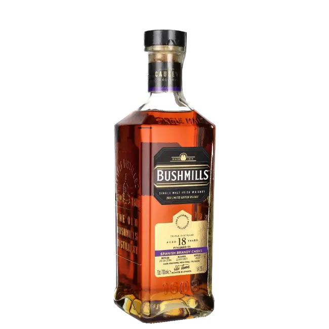 zdjęcie produktu BUSHMILLS 18 Y SPANISH BRANDY 54,3% 0,7L 6