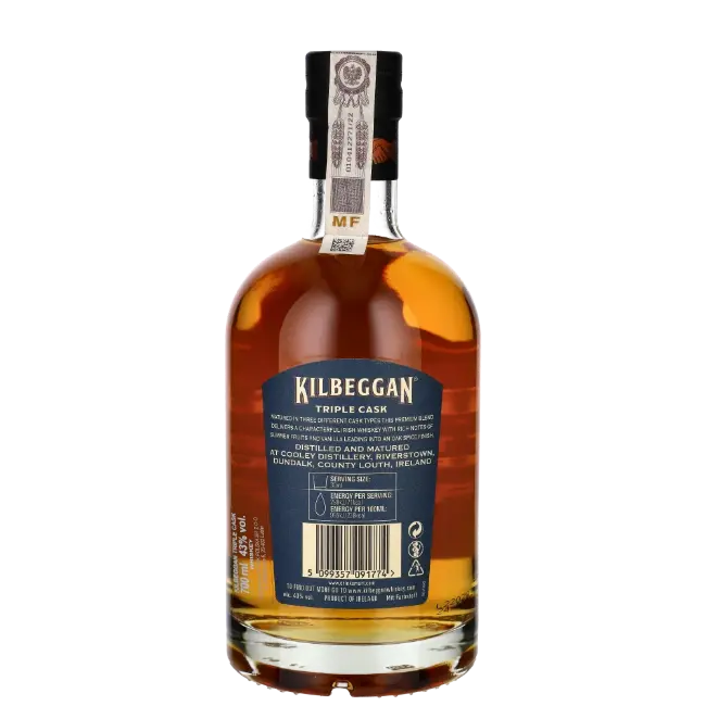 zdjęcie produktu WHISKY KILBEGGAN TRIPLE CASK 43% 0,7L 1
