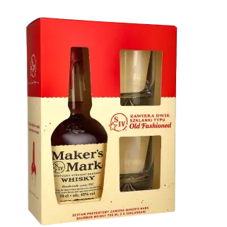 zdjęcie produktu MAKERS MARK 45% 0,7L GP 2 SZKLANKI