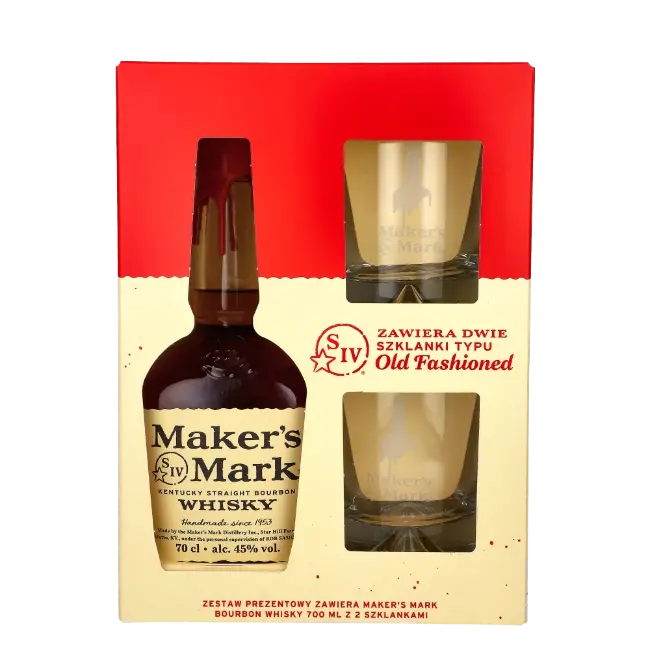 zdjęcie produktu WHISKY BN MAKERS MARK 45% 0,7L GP 2 SZKLANKI 1