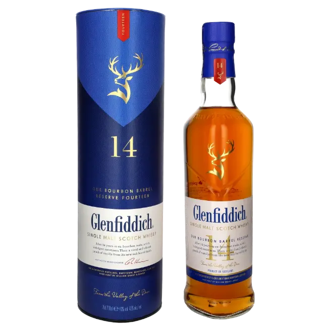 zdjęcie produktu GLENFIDDICH 14Y BOURBON BARREL RESERVE 43% 0,7L 0