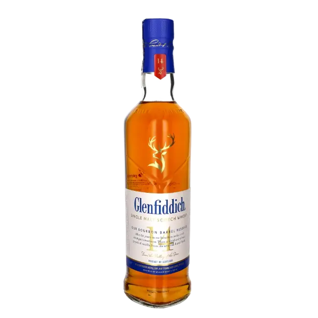 zdjęcie produktu GLENFIDDICH 14Y BOURBON BARREL RESERVE 43% 0,7L 1