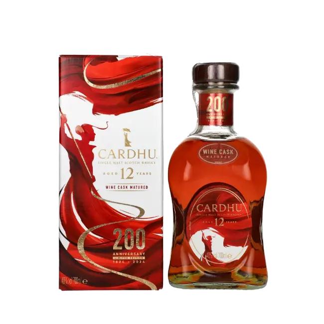 zdjęcie produktu CARDHU 12 Y WINE CASK 200TH ANNIVERSARY 40% 0,7L 0
